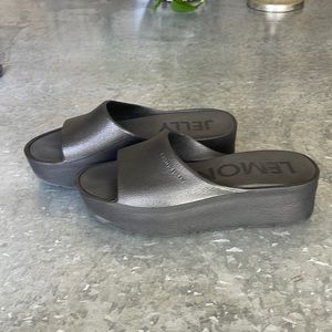 Lemon Jelly platform/Wedge sandals